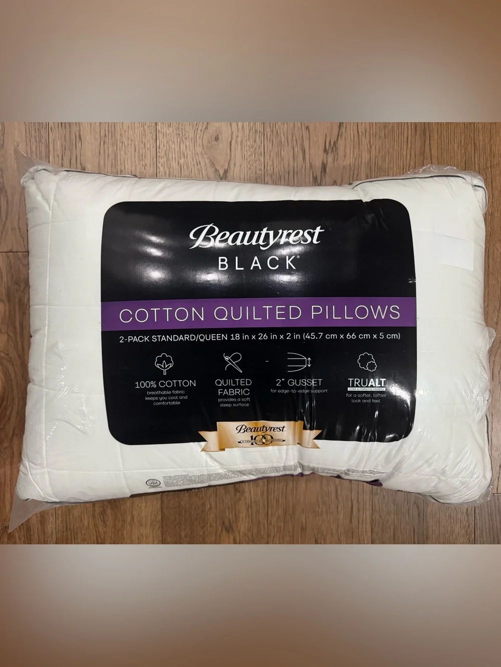 🎉LAST CHANCE🎉BEAUTYREST BLACK 2pk Luxurious Down‎ Alternative Pillows